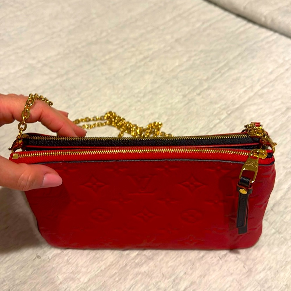 LOUIS VUITTON Double ZIP Empreinte Leather